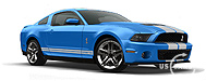 2012 Ford Mustang Shelby GT500 - Grabber Blue