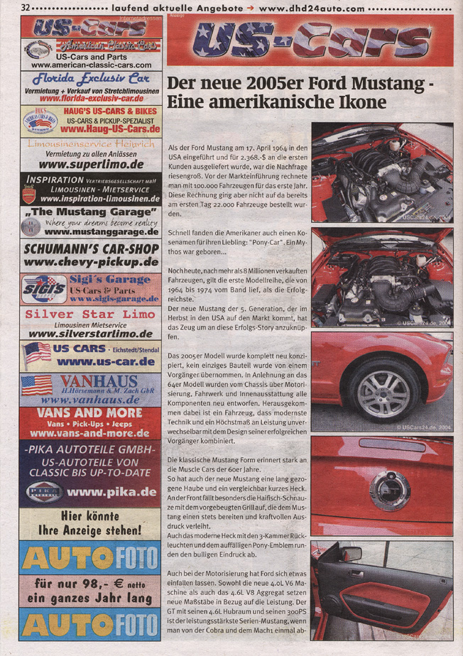 AUTOFOTO - 2005 Ford Mustang - Seite 1