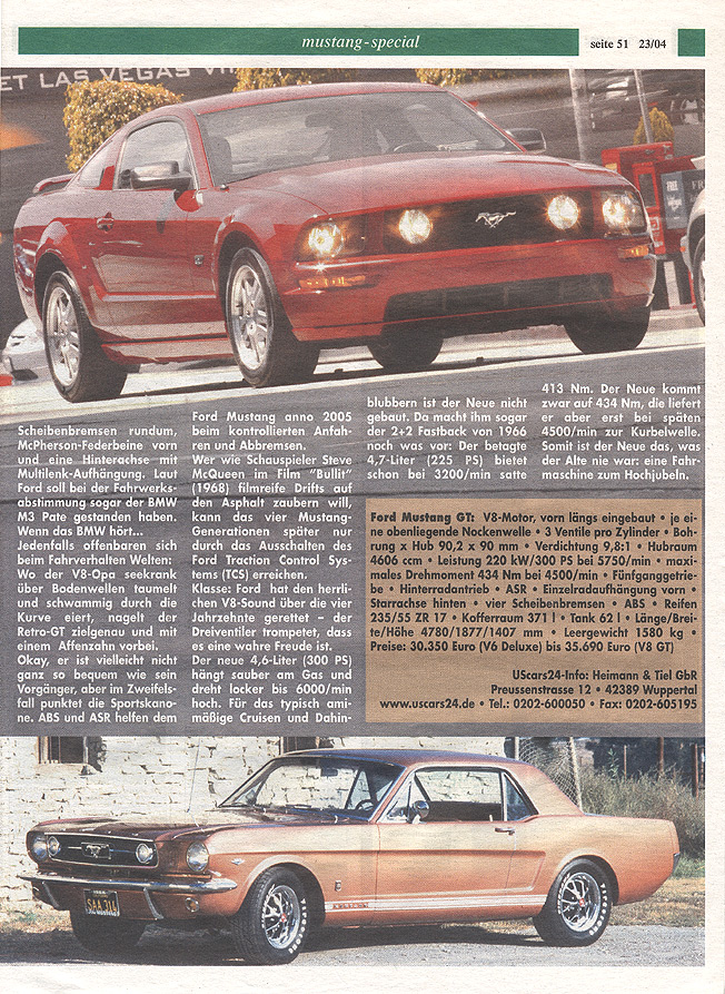 Automobiles Seite 2 - 2005 Ford Mustang